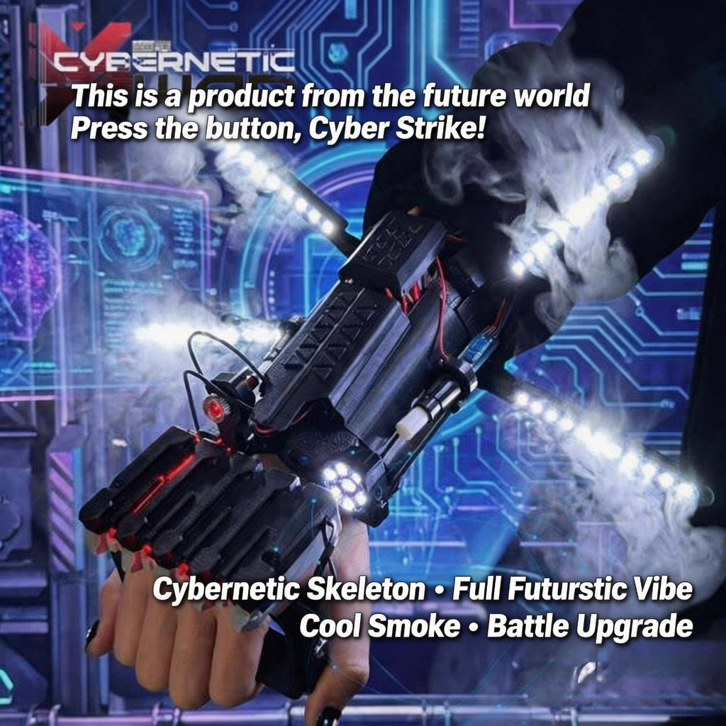 Cybernetic LED Mechanical Arm with Mist Spray — Wearable Exoskeleton Toy - XAutoLab | Desktop SMT Pick & Place, Feeders & Equipment