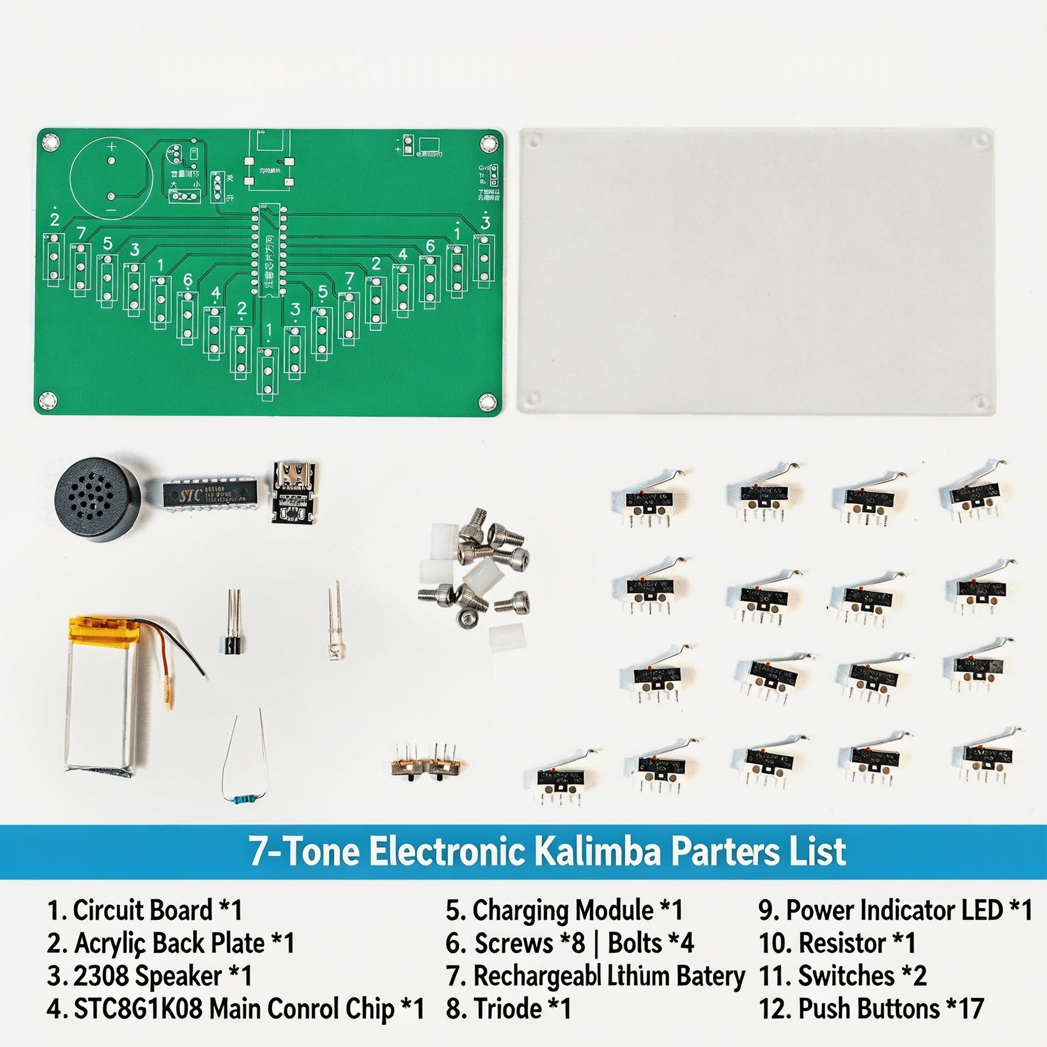 Electronic Kalimba DIY Kit - XAutoLab | Desktop SMT Pick & Place, Feeders & Equipment
