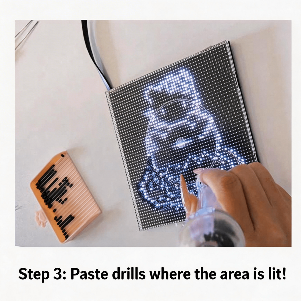 Smart Fuse Bead Board — App - Guided LED Pegboard | 52 - Pin | Free Lifetime App - XAutoLab | Desktop SMT Pick & Place, Feeders & Equipment