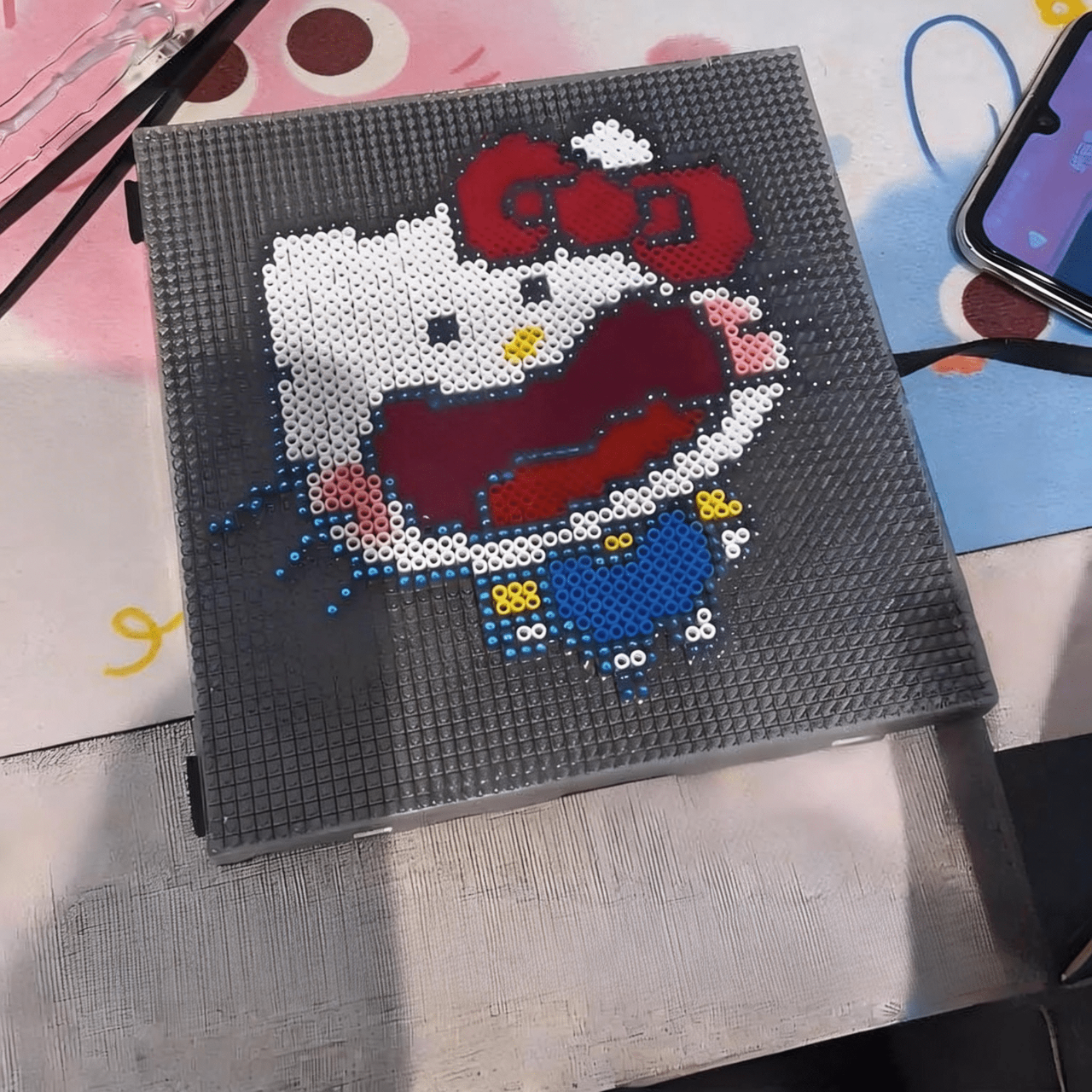 Smart Fuse Bead Board — App - Guided LED Pegboard | 52 - Pin | Free Lifetime App - XAutoLab | Desktop SMT Pick & Place, Feeders & Equipment